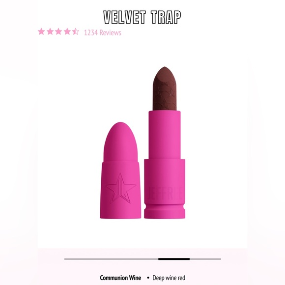 Jeffree Star ⭐️ Velvet Trap Lipstick- Communion Wine BNIB - Picture 4 of 4